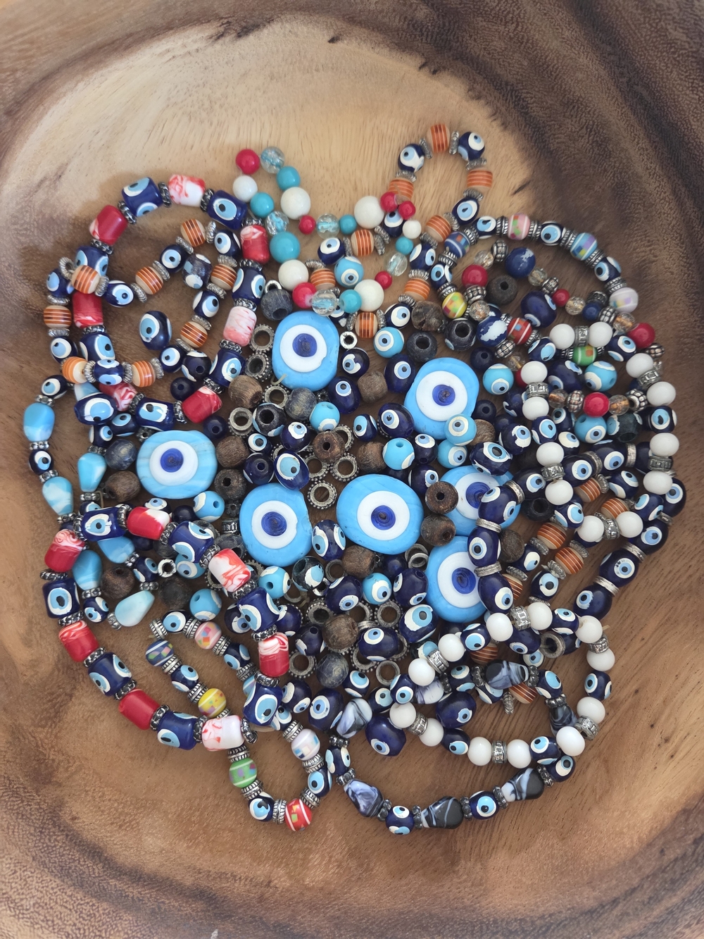 Multi Color Evil Eye Beads For Jewelry